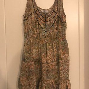 Urban Outfitter Silk Dress with Beading